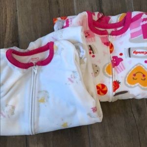 Two 3T footed jammies